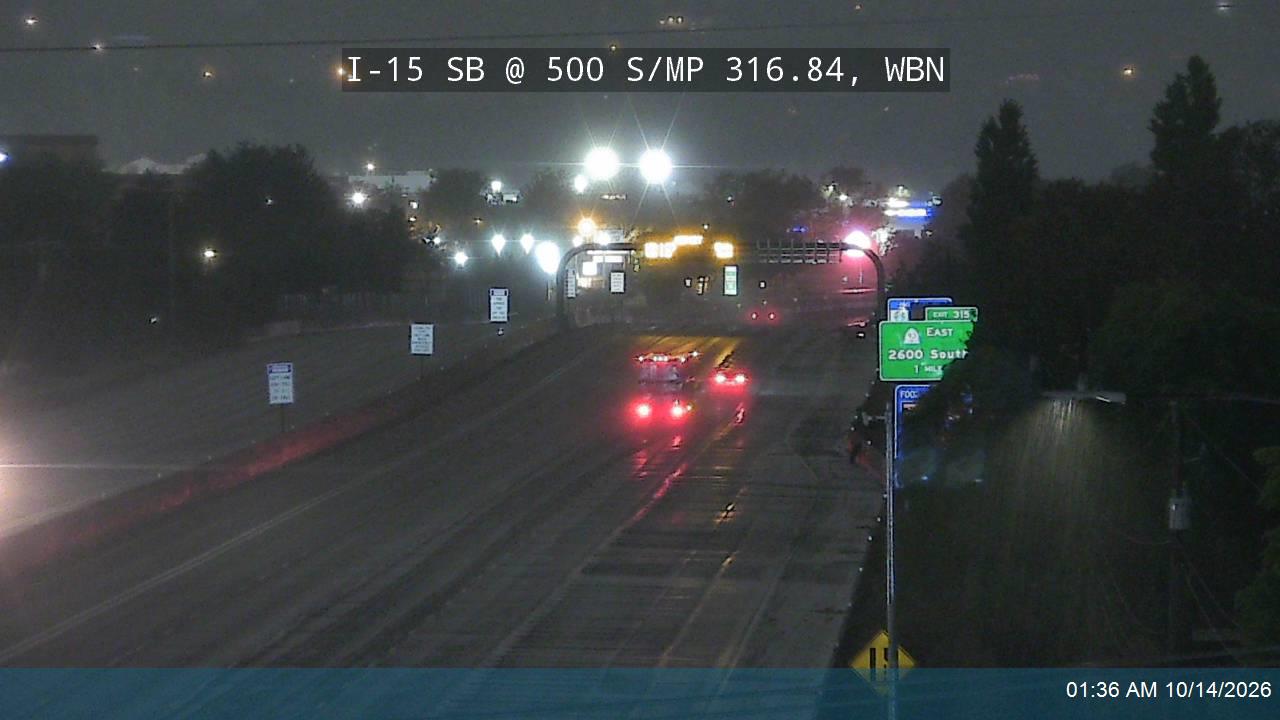 I-15 SB @ 500 S / SR-68 / MP 316.84, WBN live camera view
