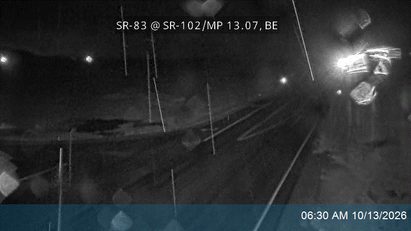 SR-83 @ SR-102 / MP 13.07, BE live camera view