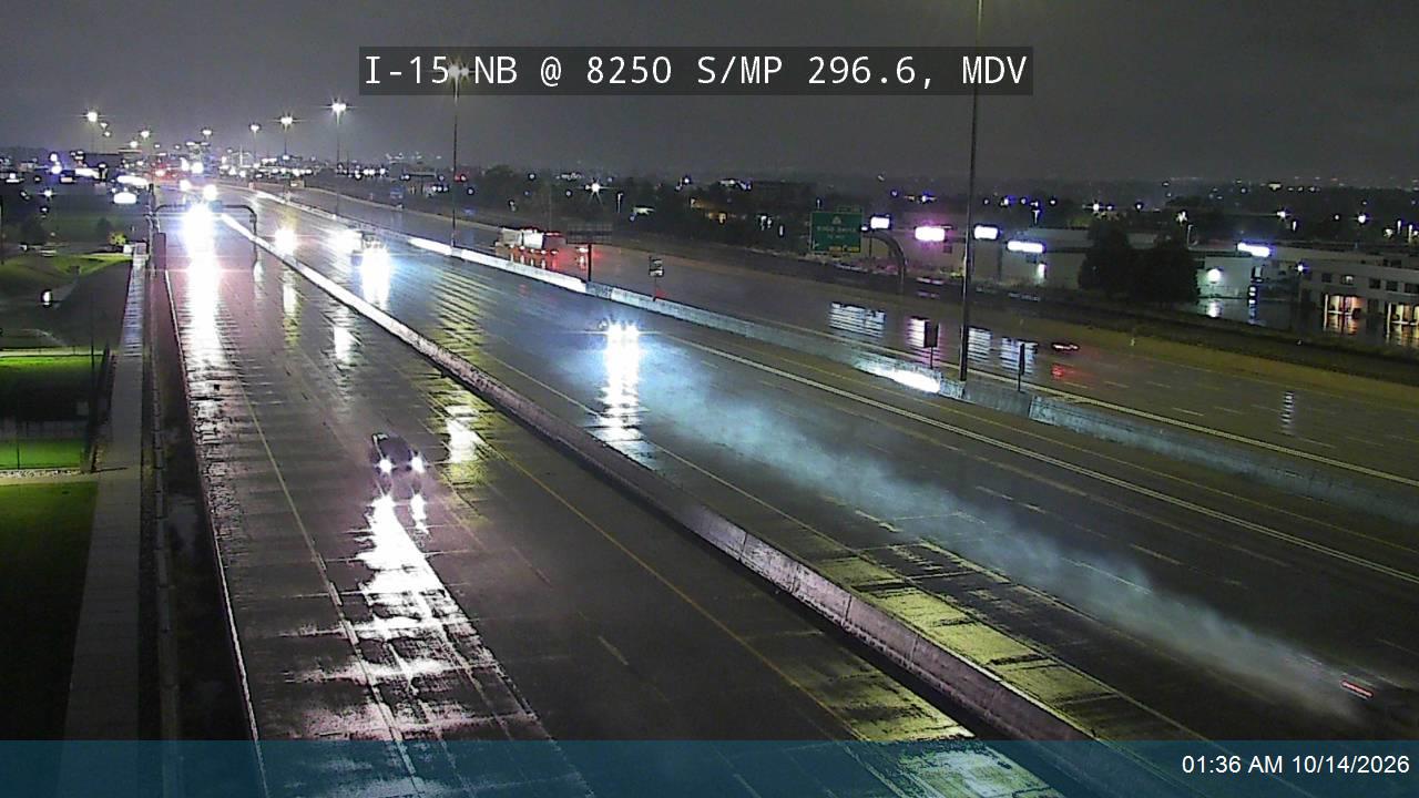 I-15 NB @ 8250 S / MP 296.6, MDV live camera view