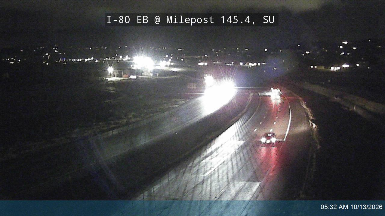 I-80 EB @ West of US-40 / MP 145.4, SU live camera view