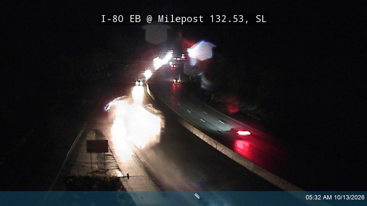I-80 / Parleys Canyon EB @ Milepost 132.53, SL live camera view