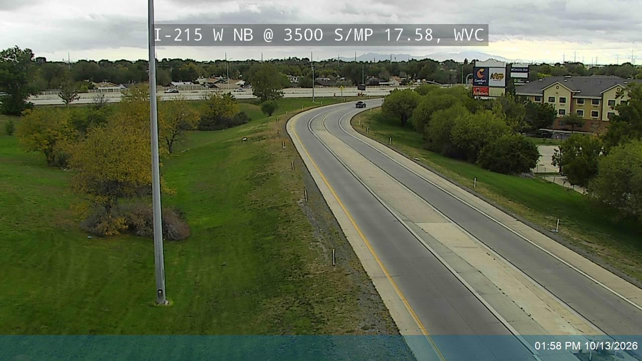 I-215 W NB @ 3500 S / SR-171 / MP 17.58, WVC live camera view