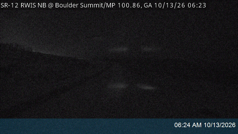 SR-12 RWIS NB @ Boulder Summit / MP 100.86, GA live camera view