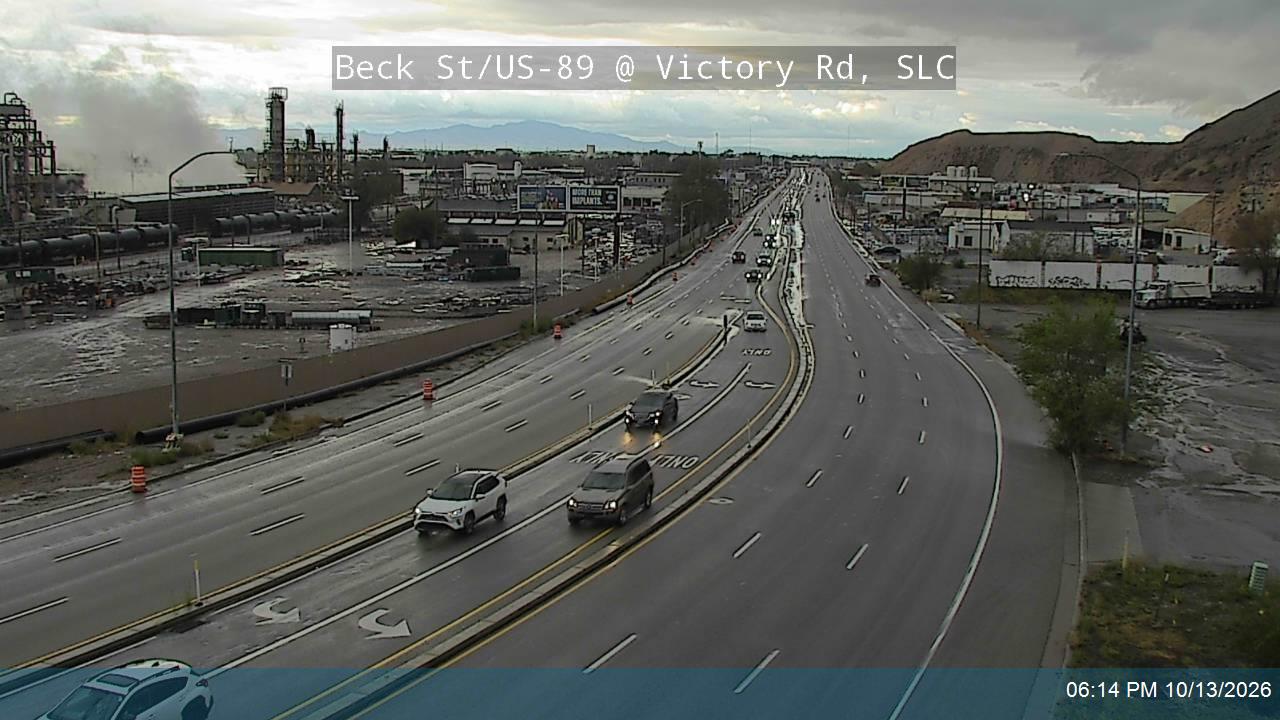 Beck St / US-89 @ Victory Rd / SR-186, SLC live camera view