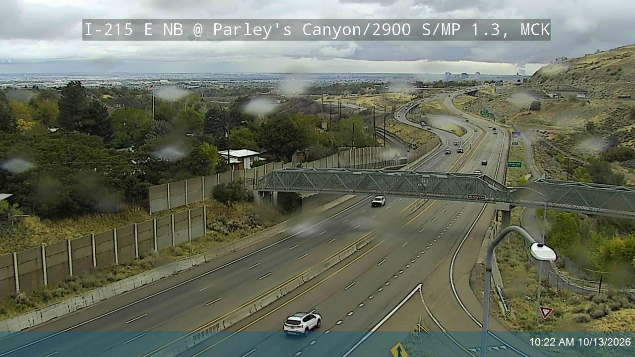 I-215 E NB @ Parleys Canyon / 2900 S / MP 1.3, MCK live camera view