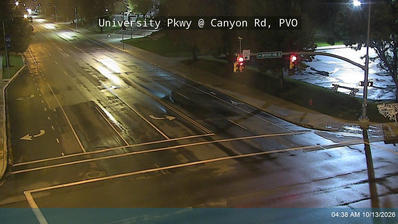 University Pkwy / 1650 N @ Canyon Rd / 150 E, PVO live camera view