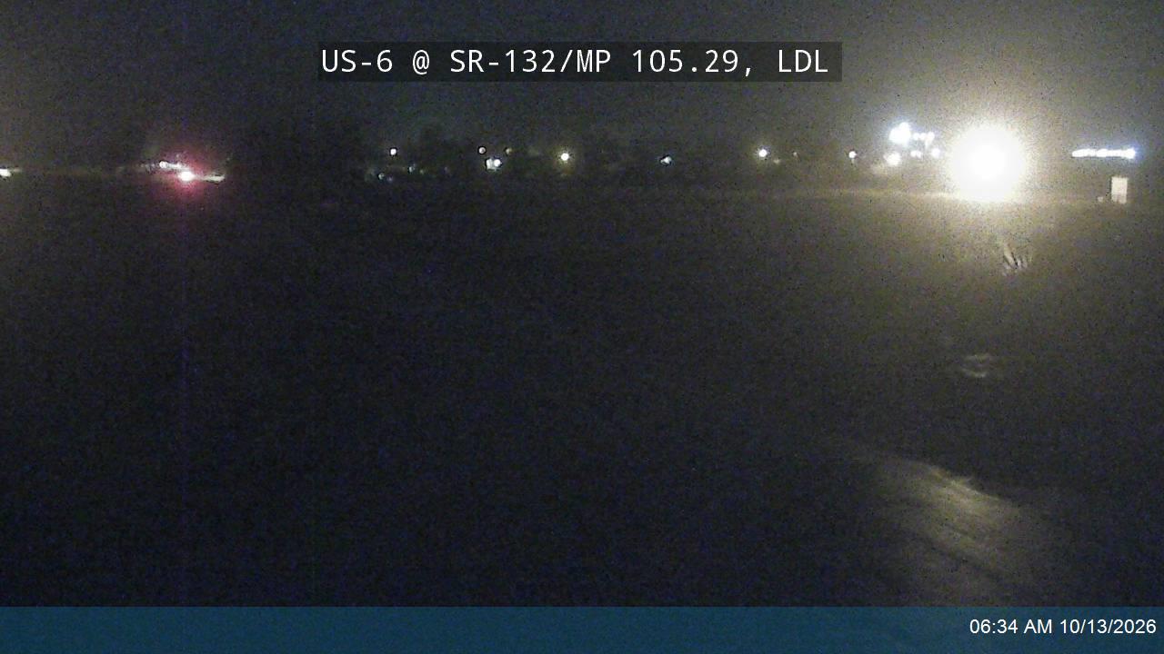 US-6 @ SR-132 / MP 105.29, LDL live camera view