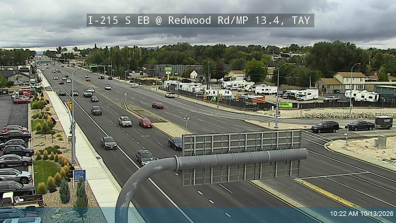 I-215 S EB @ Redwood Rd / SR-68 / MP 13.4, TAY live camera view