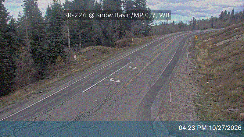 SR-226 @ Snow Basin / MP 0.7, WB live camera view
