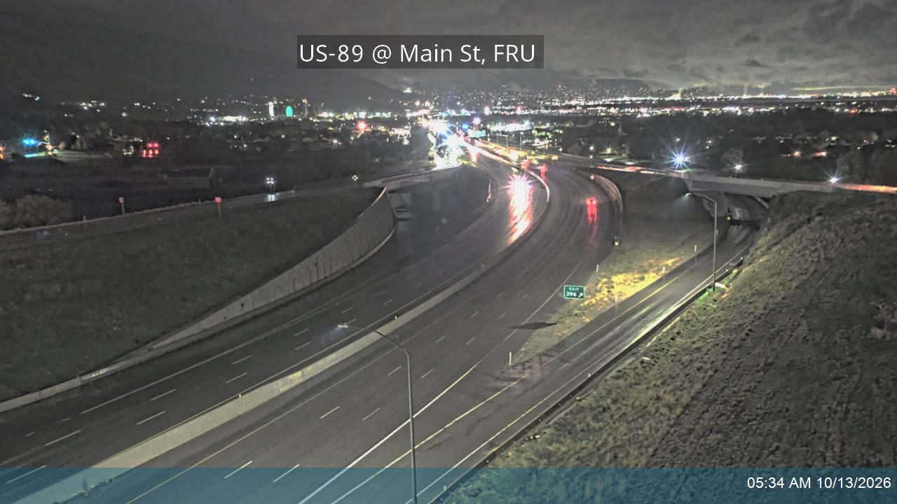 US-89 @ Main St / SR-106 / SR-273 / MP 397.58, FRU live camera view