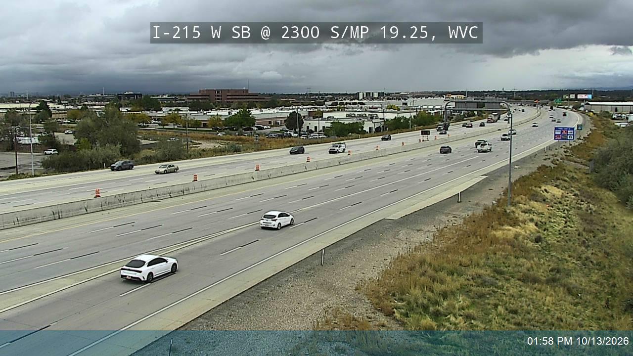 I-215 W SB @ 2300 S / MP 19.25, WVC live camera view