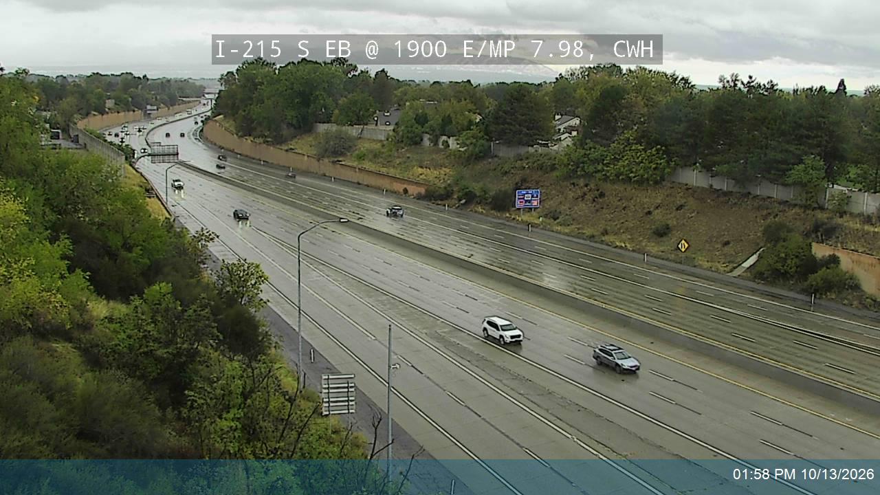 I-215 S EB @ 1900 E / MP 7.98, CWH live camera view