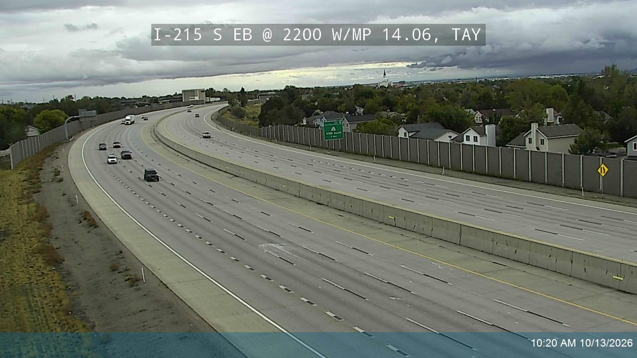 I-215 S EB @ 2200 W / MP 14.06, TAY live camera view