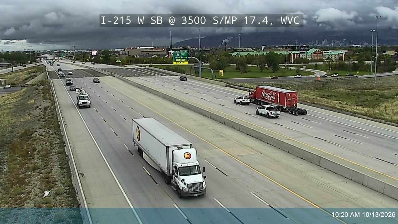 I-215 W SB @ 3500 S / SR-171 / MP 17.4, WVC live camera view