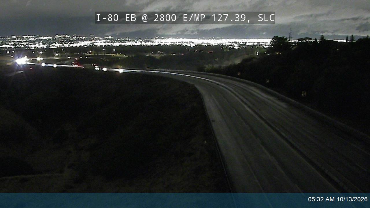 I-80 EB @ 2800 E / MP 127.39, SL live camera view