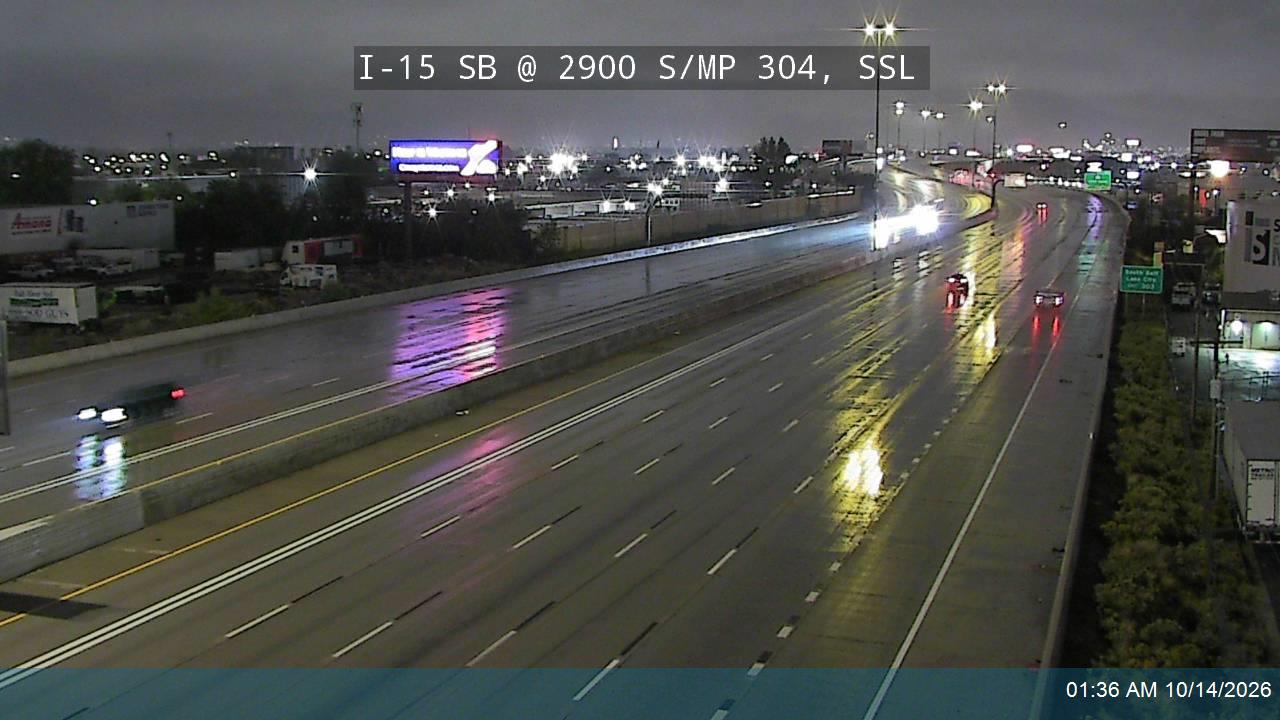 I-15 SB @ 2900 S / MP 304, SSL live camera view