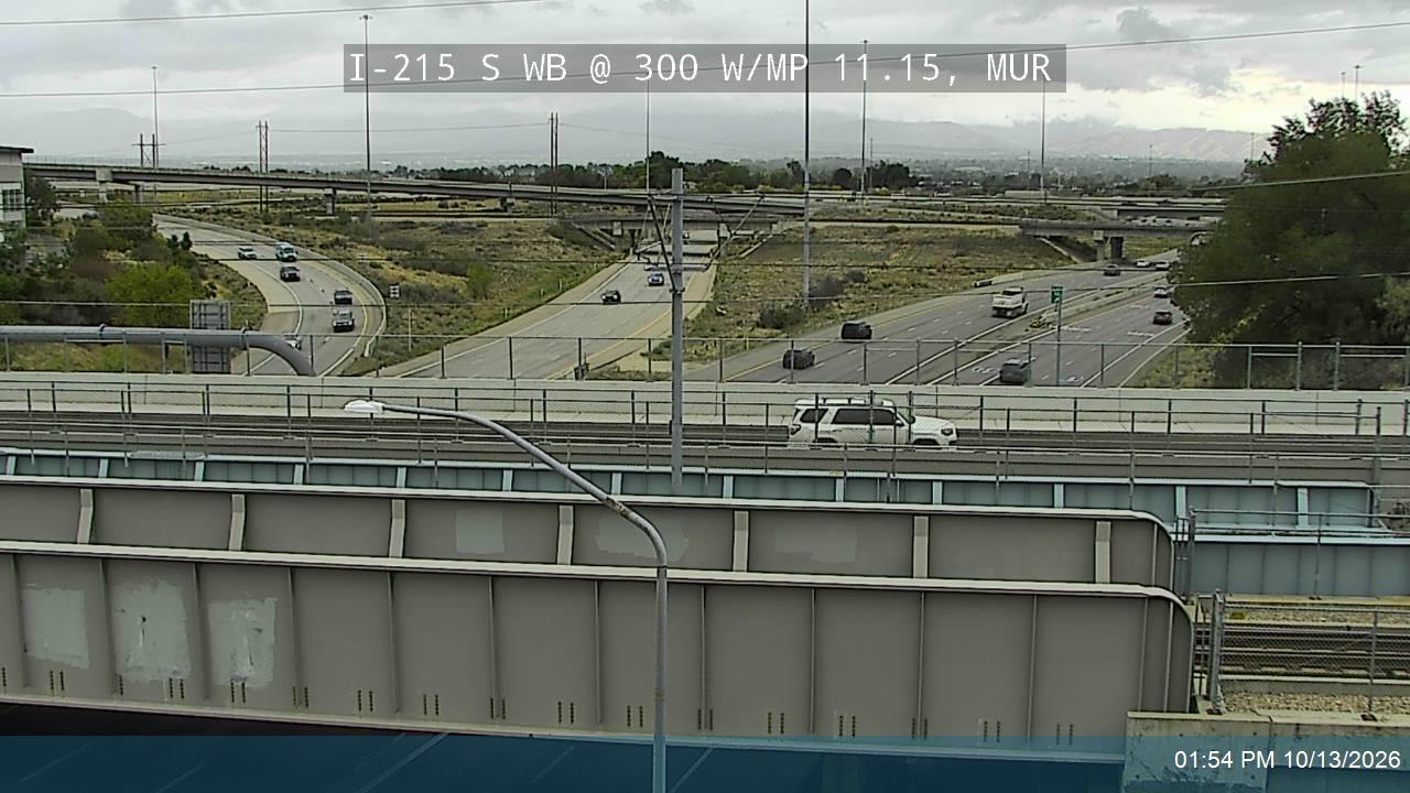 I-215 S WB @ 300 W / MP 11.15, MUR live camera view