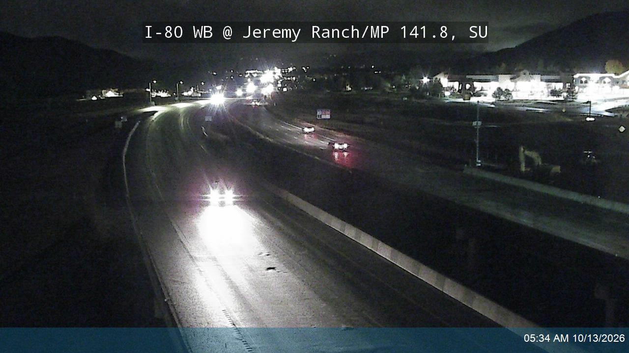 I-80 WB @ Jeremy Ranch / MP 141.8, SU live camera view