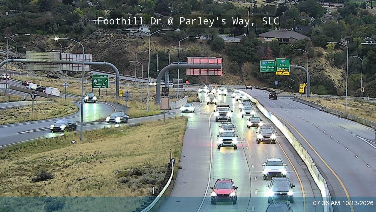 Foothill Dr / SR-186 @ Parleys Way, SLC live camera view