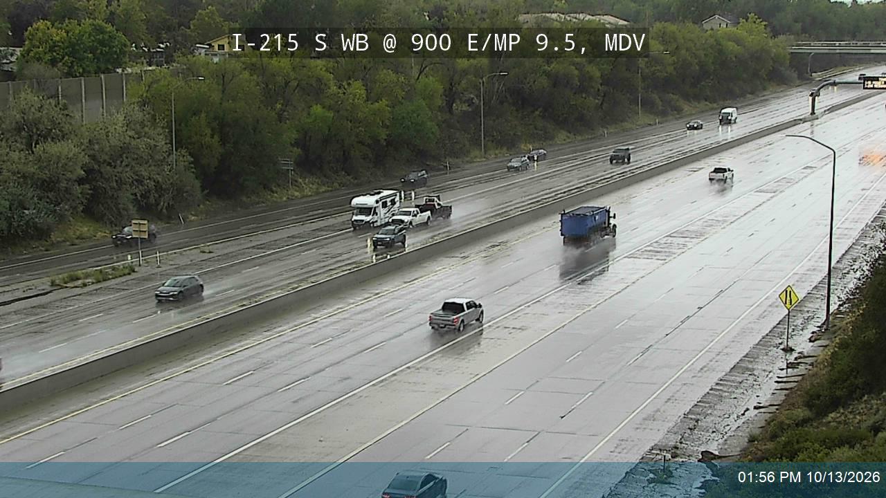 I-215 S WB @ 900 E / SR-71 / MP 9.5, MDV live camera view