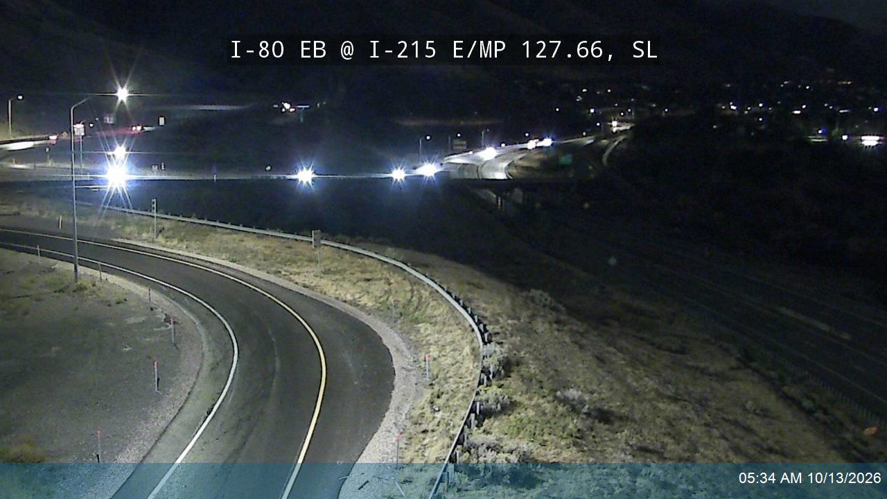 I-80 EB @ I-215 E / MP 127.66, SL live camera view