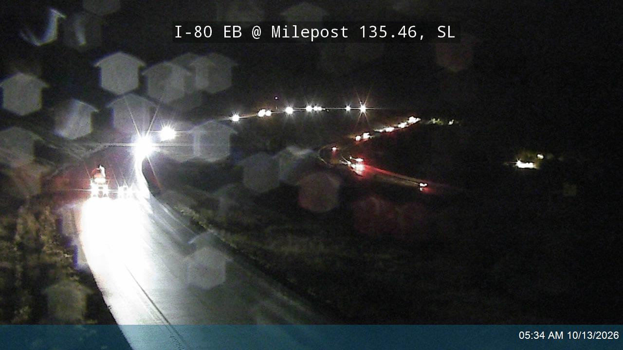 I-80 / Parleys Canyon EB @ Milepost 135.46, SL live camera view