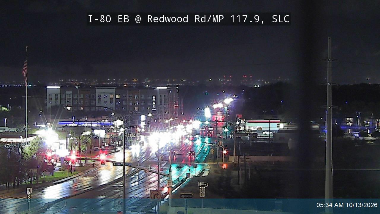 I-80 EB @ Redwood Rd / SR-68 / MP 117.9, SLC live camera view