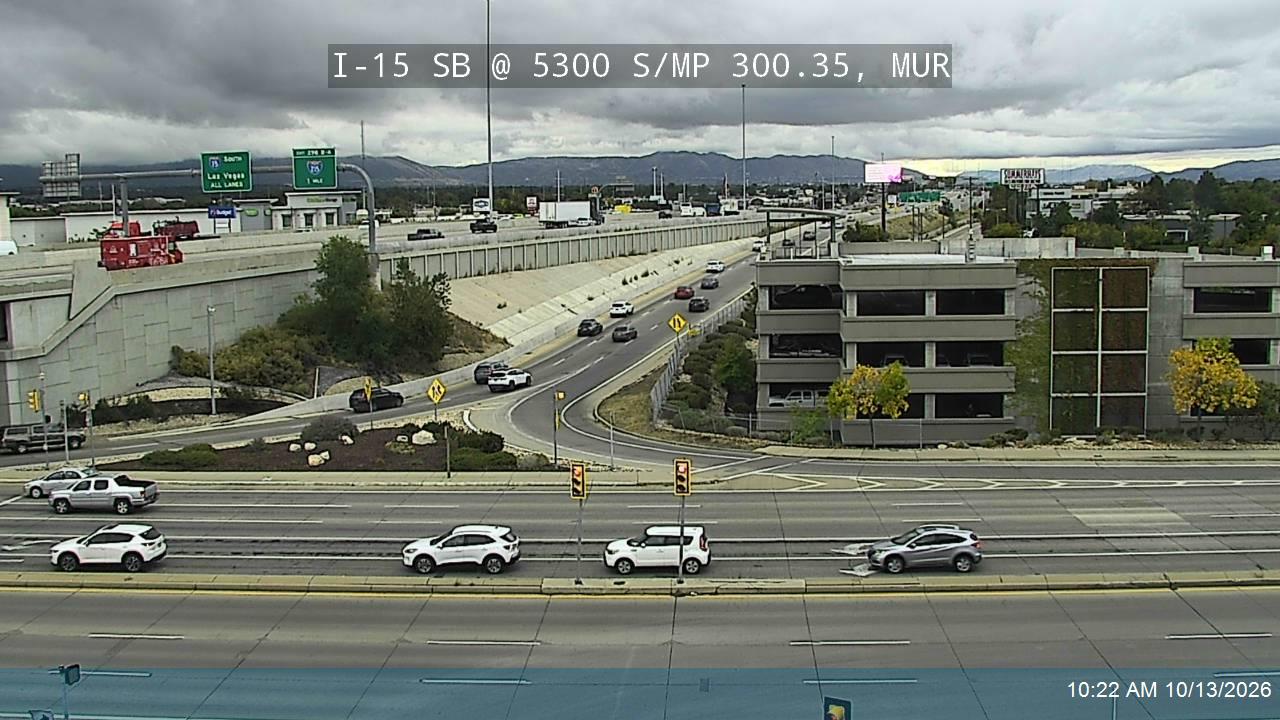 I-15 SB @ 5300 S / SR-173 / MP 300.35, MUR live camera view