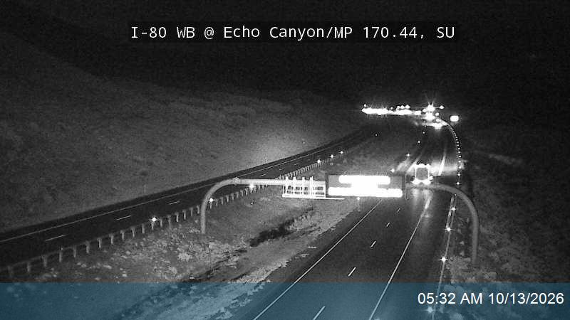 I-80 WB @ Echo Canyon / MP 170.44, SU live camera view