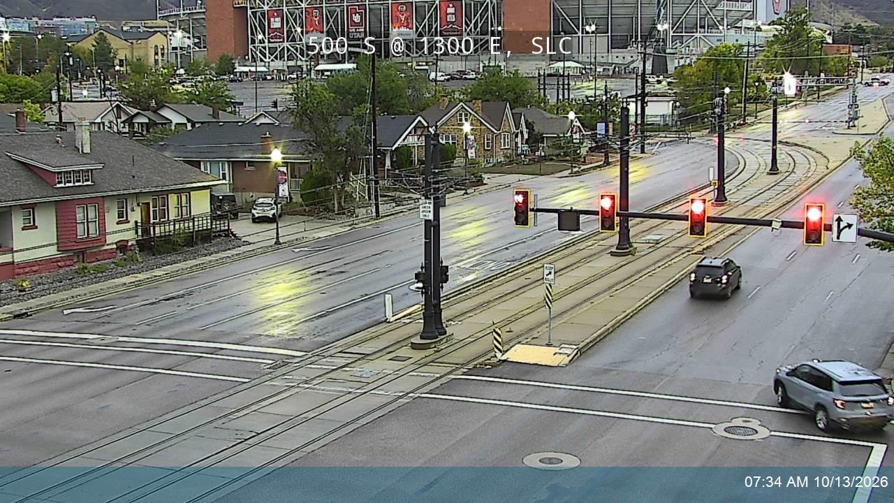 500 S / University Blvd / SR-186 @ 1300 E, SLC live camera view