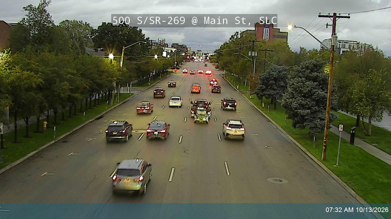 500 S / Cesar E Chavez Blvd / SR-269 @ Main St, SLC live camera view