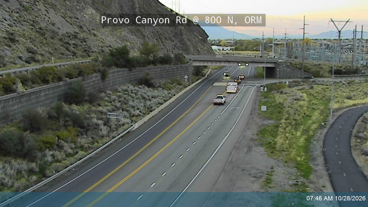 Provo Canyon Rd / US-189 @ 800 N / SR-52, ORM live camera view