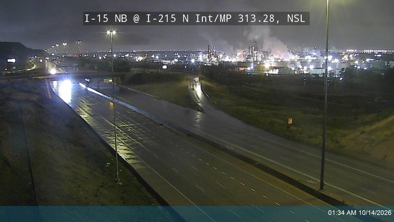 I-15 NB @ I-215 North Interchange / MP 313.28, NSL live camera view