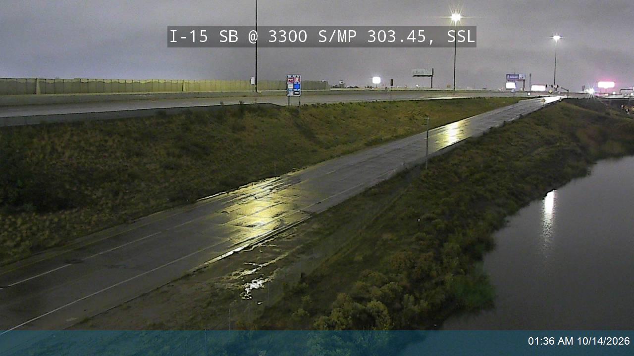 I-15 SB @ 3300 S / SR-171 / MP 303.45, SSL live camera view
