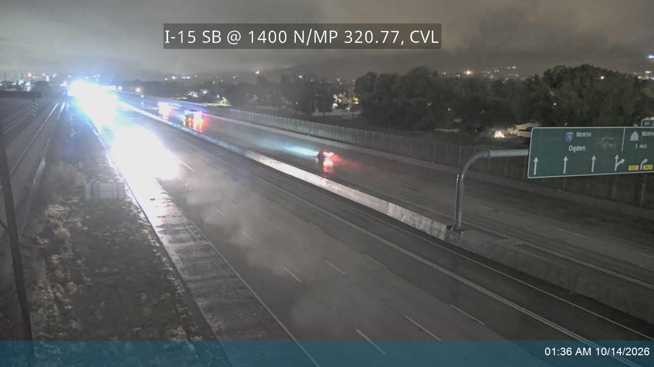 I-15 SB @ 1400 N / MP 320.77, CVL live camera view