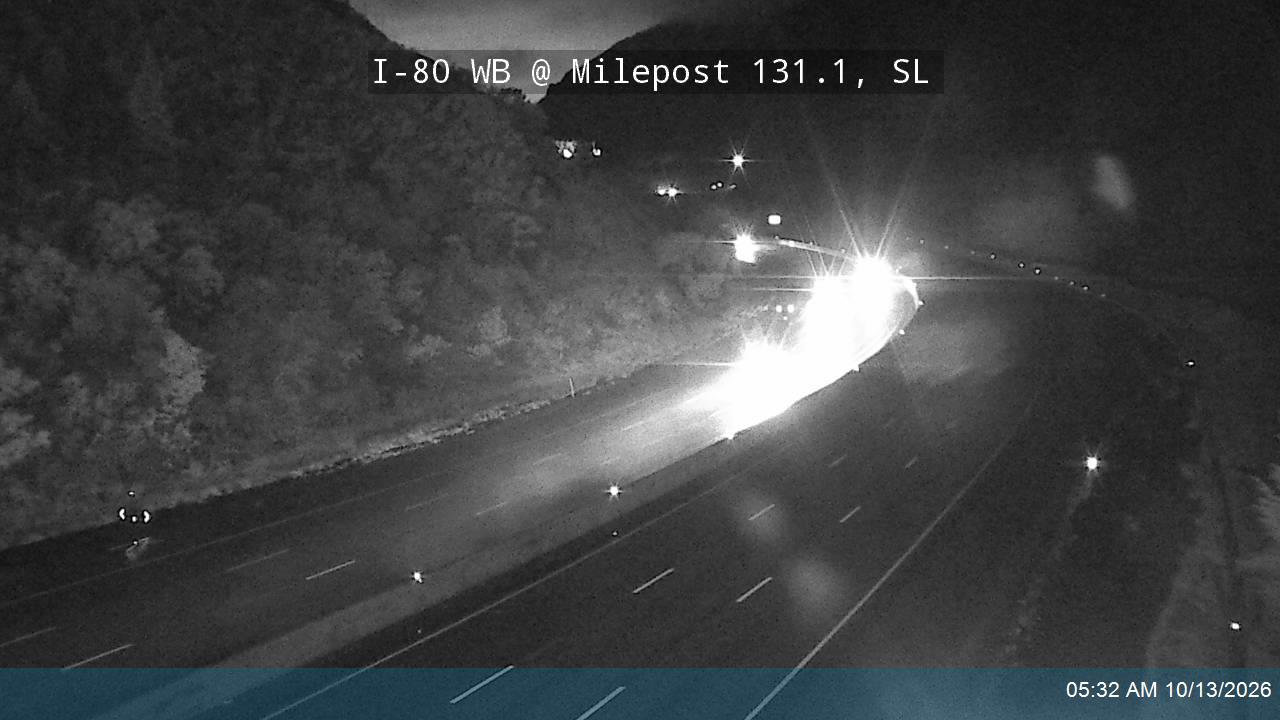 I-80 / Parleys Canyon WB @ Milepost 131.1, SL live camera view