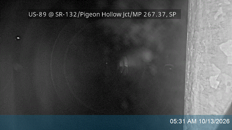 US-89 @ SR-132 / Pigeon Hollow Jct / MP 267.37, SP live camera view