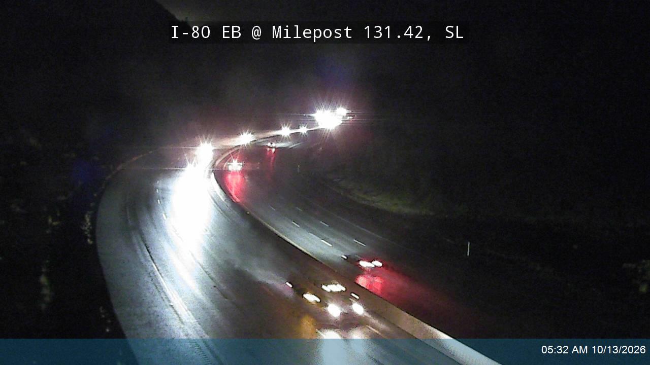 I-80 / Parleys Canyon EB @ Milepost 131.42, SL live camera view