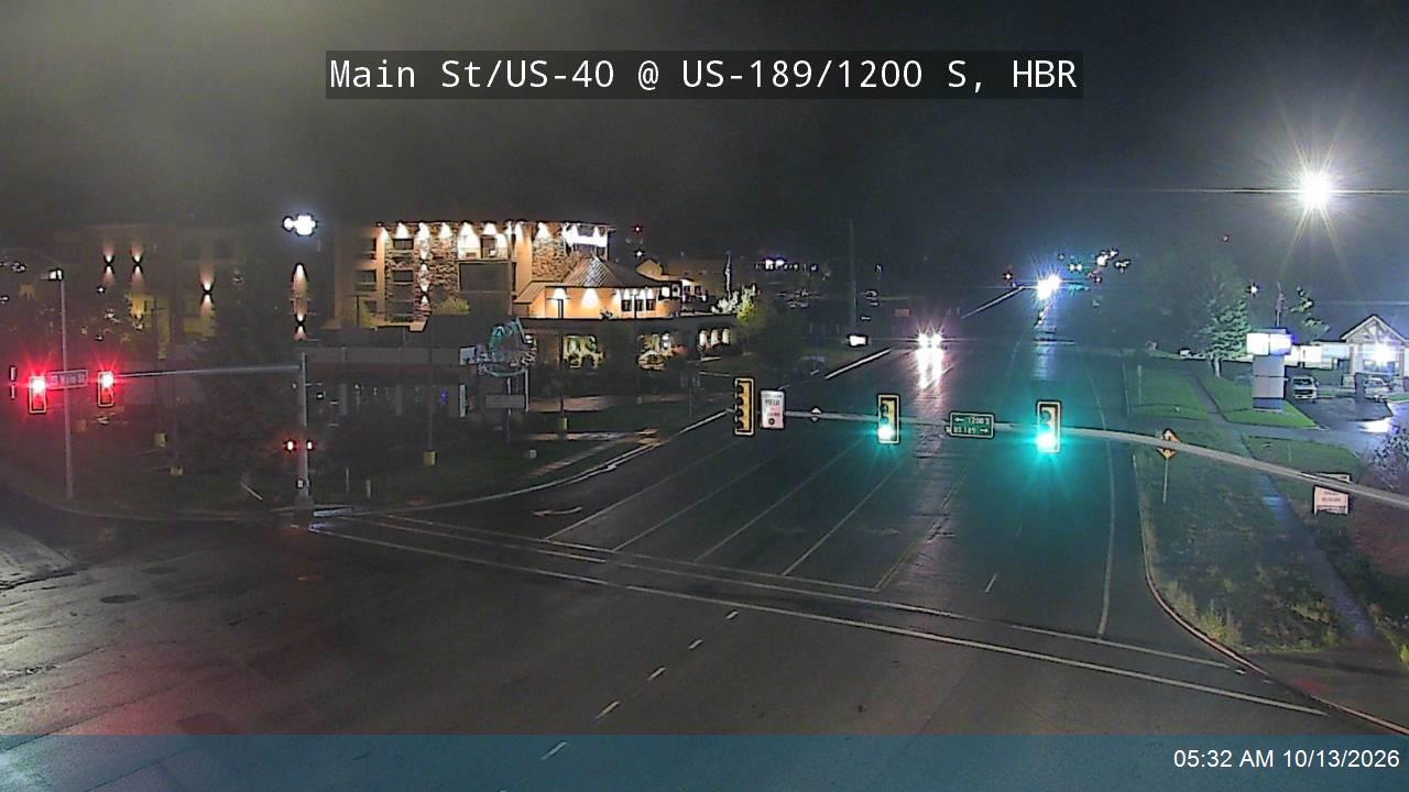 Main St / US-40 @ US-189 / 1200 S / MP 17.94, HBR live camera view