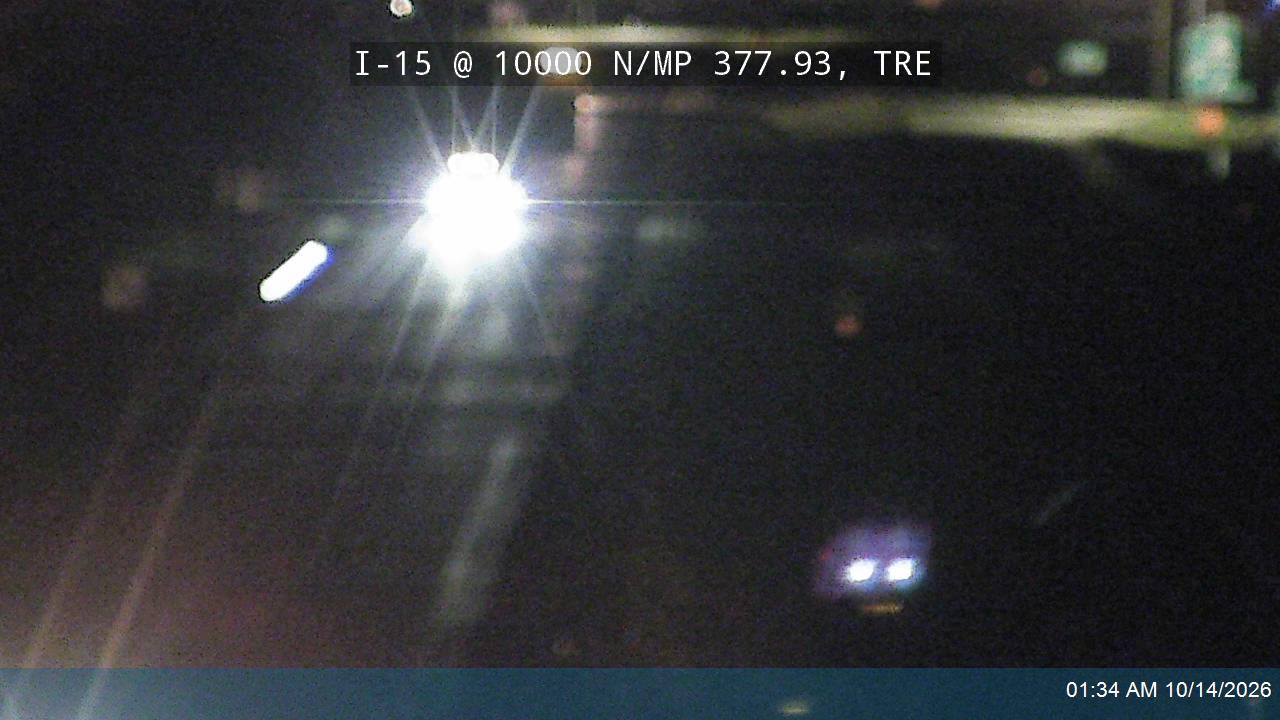 I-15 @ 10000 N / MP 377.93, TRE live camera view