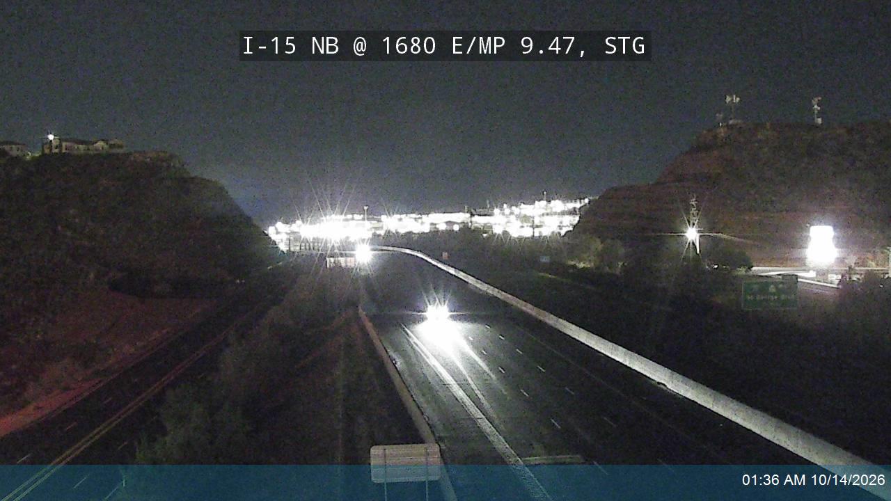 I-15 NB @ 1680 E / MP 9.47, STG live camera view