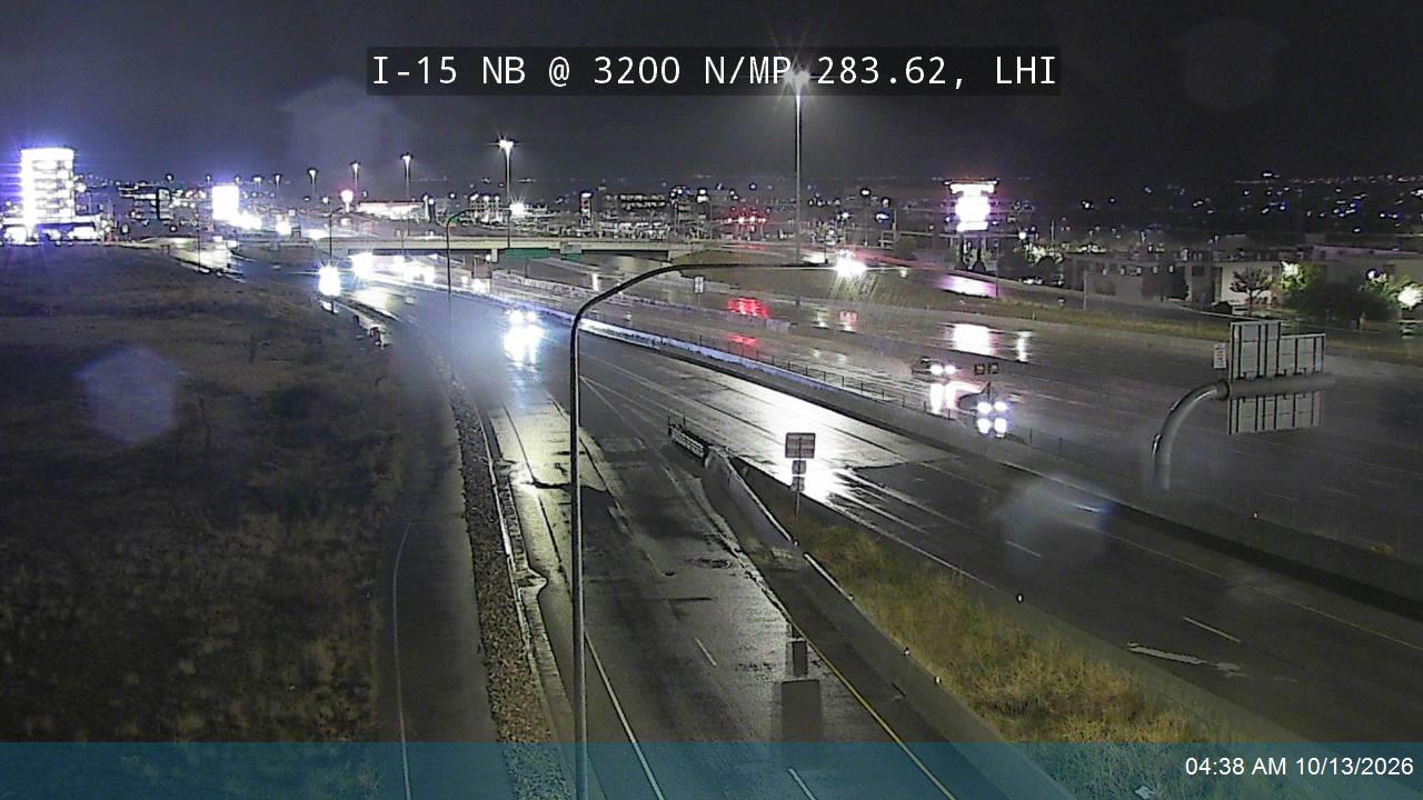 I-15 NB @ 3200 N / MP 283.62, LHI live camera view