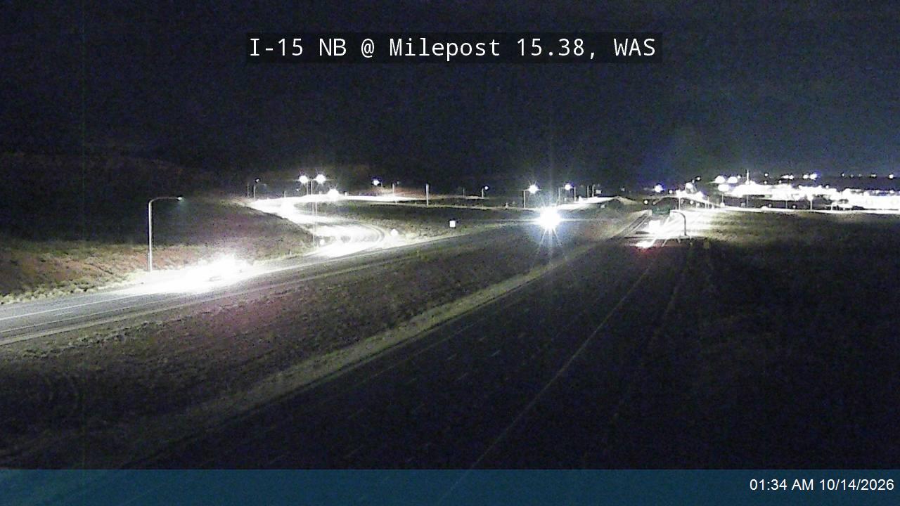 I-15 NB @ Milepost 15.38, WAS live camera view