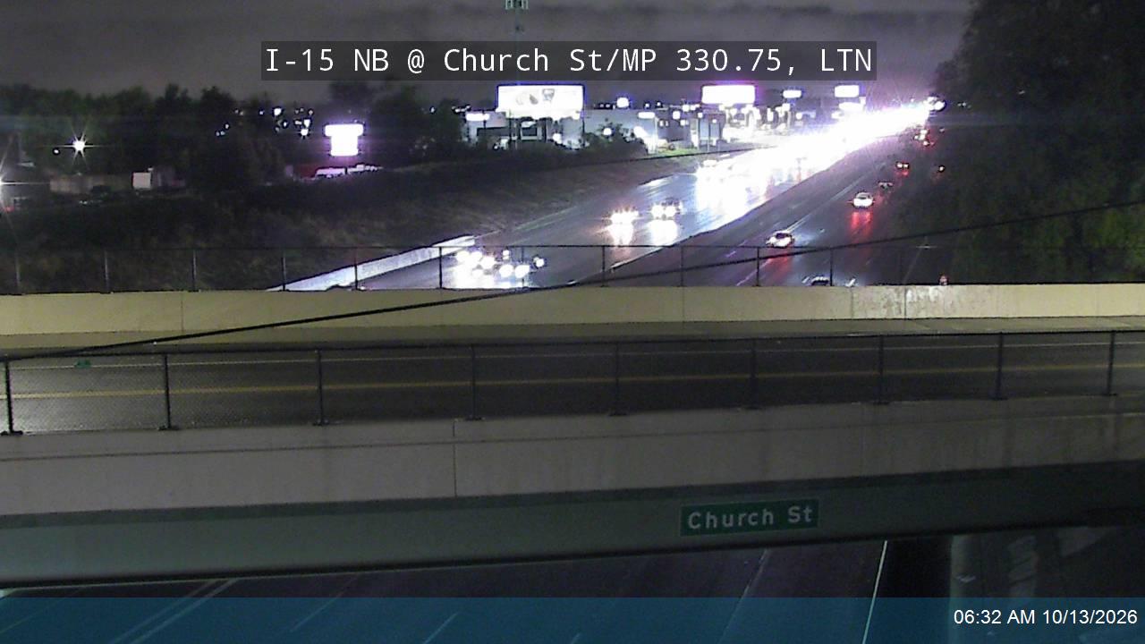 I-15 NB @ Church St / MP 330.75, LTN live camera view
