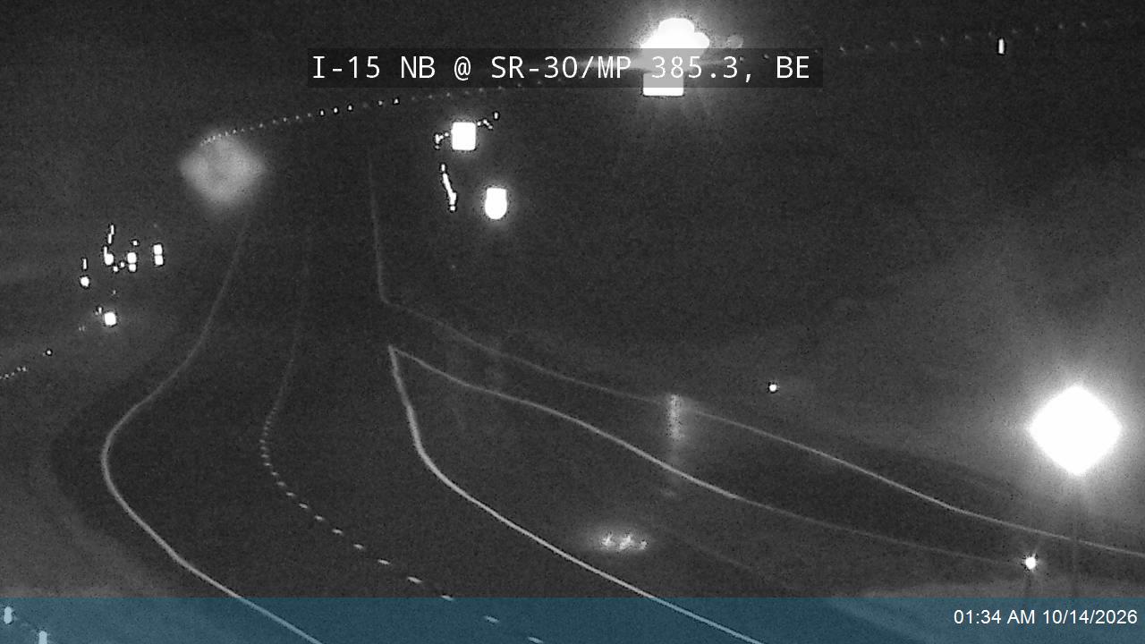 I-15 NB @ SR-30 / MP 385.3, BE live camera view