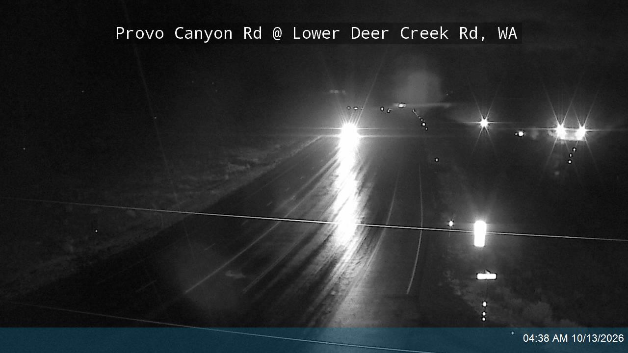 Provo Canyon Rd / US-189 @ Lower Deer Creek Rd / MP 17.14, WA live camera view