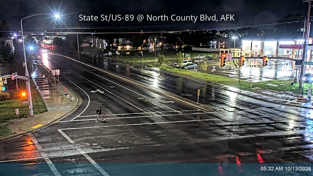 State St / US-89 @ North County Blvd / 1100 E / SR-129, AFK live camera view