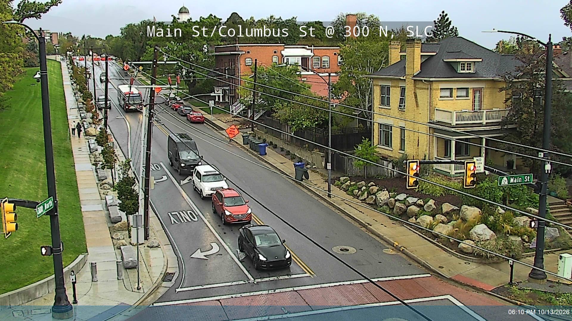Main St / Columbus St / SR-186 @ 300 N, SLC live camera view