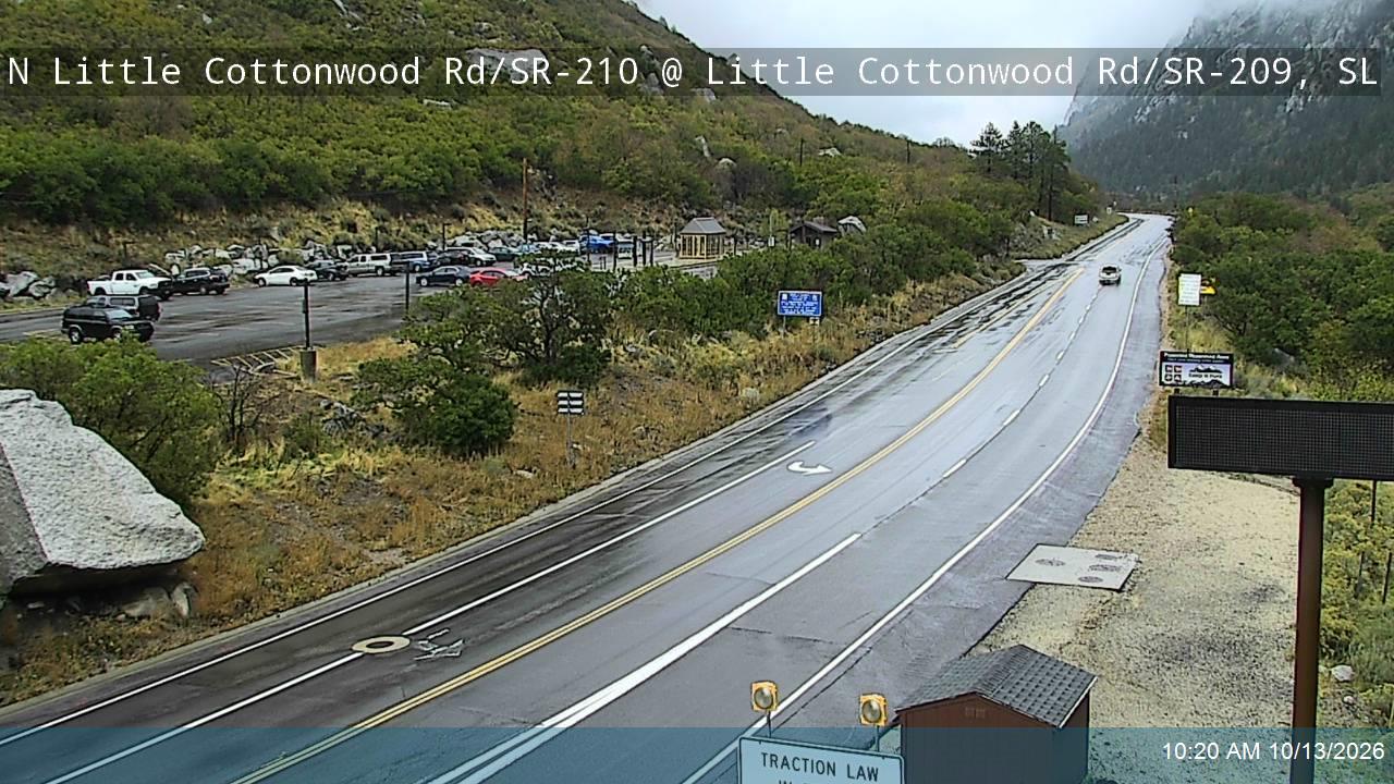 North Little Cottonwood Rd / Little Cottonwood Canyon Rd / SR-210 @ Little Cottonwood Rd / SR-209, SL live camera view