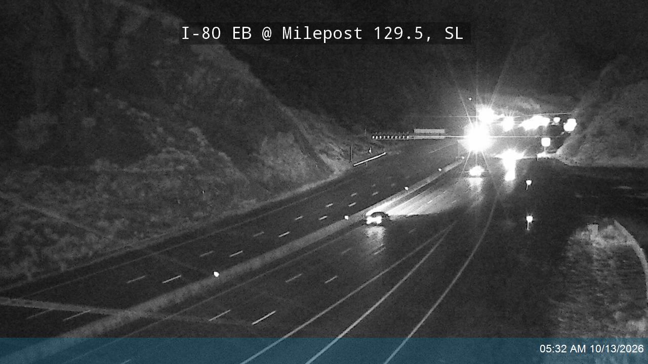 I-80 / Parleys Canyon EB @ Chain Up Area East / MP 129.5, SL live camera view